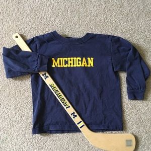 Michigan long sleeve tee shirt toddler